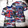 Texas Rangers MLB Flower 3D T Shirt Best Gift For Men And Women