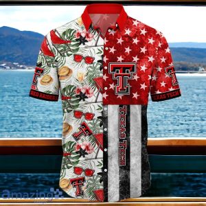 Texas Tech Red Raiders Flower Hawaii Shirt Summer Football Shirts Product Photo 2