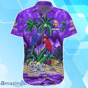 Minnesota Vikings Hawaiian Shirt Summer Gifts For Fans Custom Name Product Photo 2