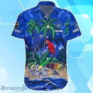 Toronto Maple Leafs Hawaiian Shirt Summer Gifts For Fans Custom Name Product Photo 2