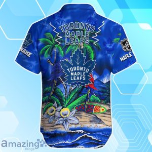 Toronto Maple Leafs Hawaiian Shirt Summer Gifts For Fans Custom Name Product Photo 3