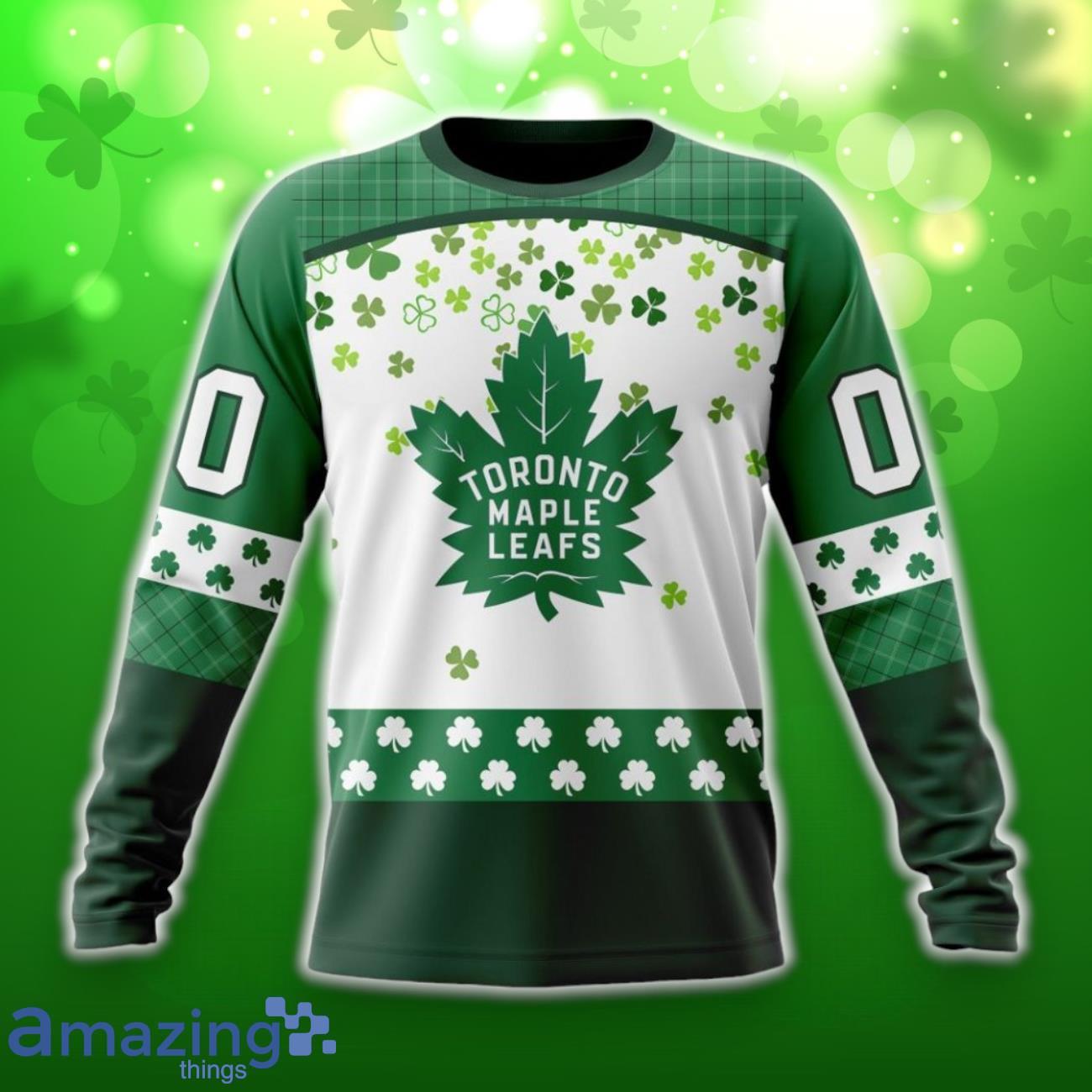 Toronto Maple Leafs Special Design For St. Patrick Day 3D Shirt Hoodies Custom Number & Name image Toronto Maple Leafs Special Design For St. Patrick Day 3D Shirt Hoodies Custom Number & Name Product Photo 4