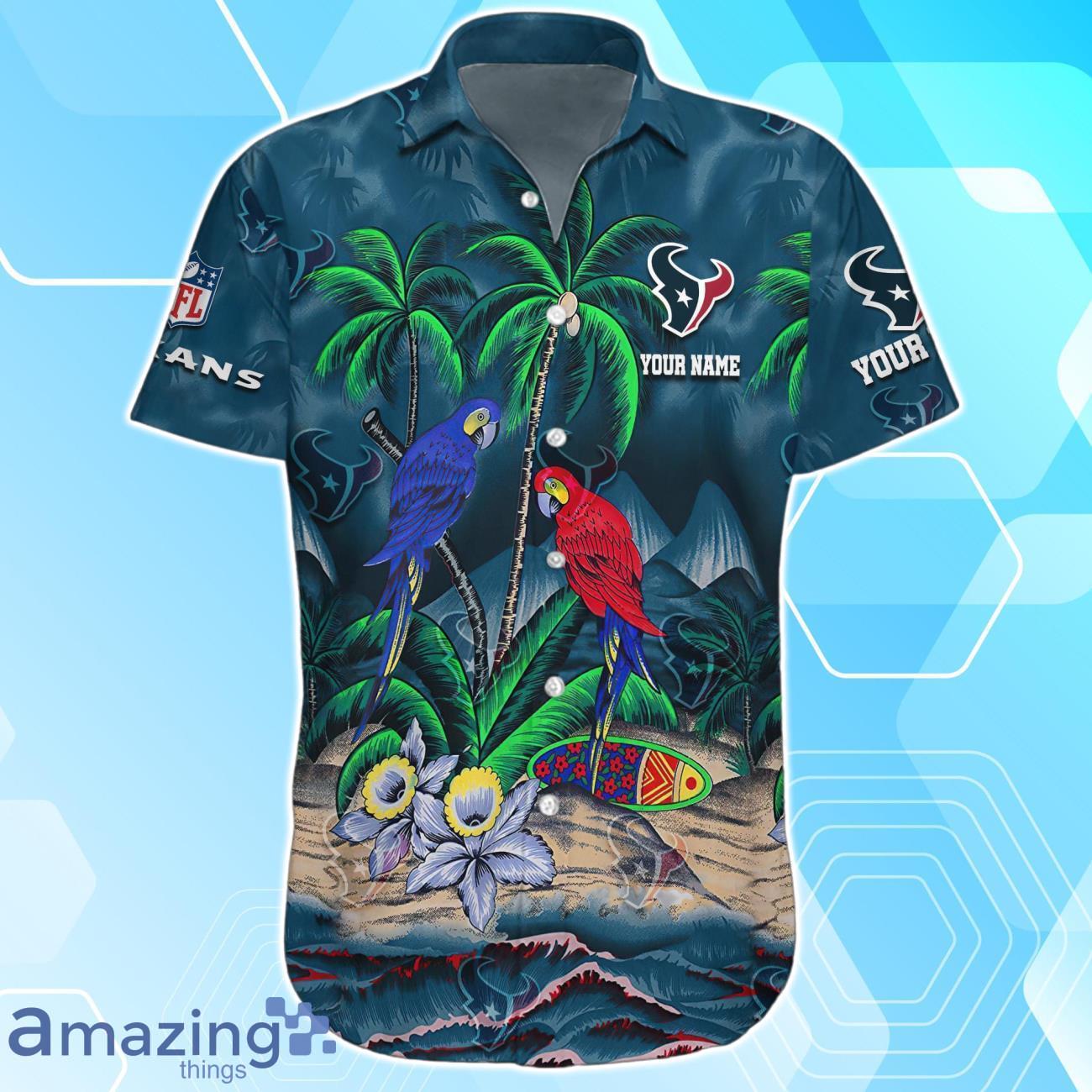 Houston Texans Hawaiian Shirt Summer Gifts For Fans Custom Name image Houston Texans Hawaiian Shirt Summer Gifts For Fans Custom Name Product Photo 2