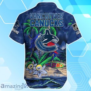 Vancouver Canucks Hawaiian Shirt Summer Gifts For Fans Custom Name Product Photo 3