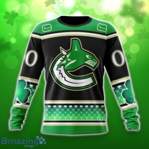 Vancouver Canucks Specialized Hockey Celebrate St Patrick’s Day 3D Shirt Hoodies Custom Number & Name Product Photo 4