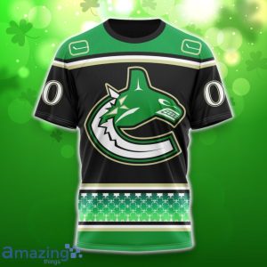 Vancouver Canucks Specialized Hockey Celebrate St Patrick’s Day 3D Shirt Hoodies Custom Number & Name Product Photo 6