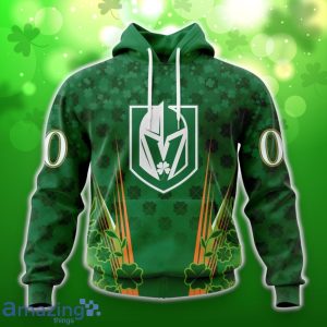 Vegas Golden Knights Full Green Design For St. Patrick’s Day 3D Shirt Hoodies Custom Number & Name Product Photo 1