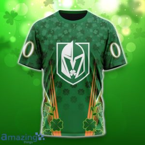 Vegas Golden Knights Full Green Design For St. Patrick’s Day 3D Shirt Hoodies Custom Number & Name Product Photo 6