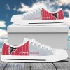Vertical Stripes Atlanta Falcons Canvas Low Top Shoes New Trend