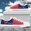 Vertical Stripes Houston Texans Canvas Low Top Shoes New Trend