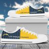 Vertical Stripes Los Angeles Chargers Canvas Low Top Shoes New Trend