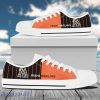 Vertical Stripes Miami Marlins Canvas Low Top Shoes New Trend