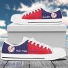 Vertical Stripes New York Yankees Canvas Low Top Shoes New Trend