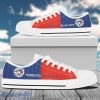 Vertical Stripes Toronto Blue Jays Canvas Low Top Shoes New Trend