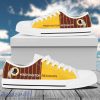 Vertical Stripes Washington Redskins Canvas Low Top Shoes New Trend