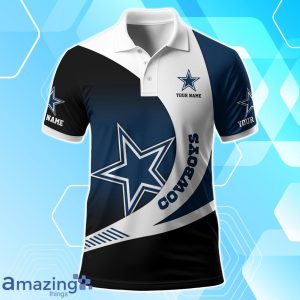 Dallas Cowboys Polo Shirt Custom Name Sport 3D Clothings For Fans Product Photo 2