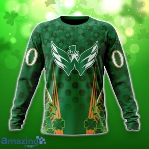 Washington Capitals Full Green Design For St. Patrick’s Day 3D Shirt Hoodies Custom Number & Name Product Photo 4