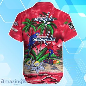 Washington Capitals Hawaiian Shirt Summer Gifts For Fans Custom Name image Washington Capitals Hawaiian Shirt Summer Gifts For Fans Custom Name Product Photo 3