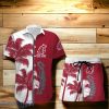 Washington State Cougars Hawaiian Shirt And Short Palm Tree Custom Name