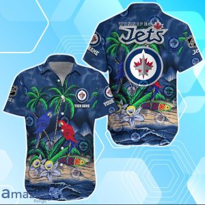 Winnipeg Jets Hawaiian Shirt Summer Gifts For Fans Custom Name Product Photo 1