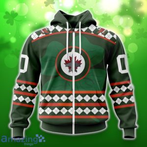 Winnipeg Jets Specialized Hockey Celebrate St Patrick’s Day 3D Shirt Hoodies Custom Number & Name Product Photo 2
