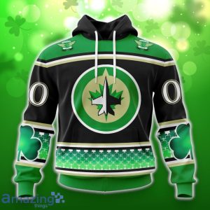 Winnipeg Jets Specialized Hockey Celebrate St Patrick’s Day Unisex 3D Shirt Hoodies Custom Number & Name Product Photo 1