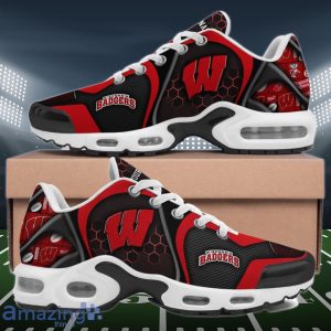 Wisconsin Badgers Air Cushion Sports Shoes Custom Name Gifts For Football Fan Product Photo 1