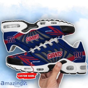 New York Giants NFL Custom Name TN Sport Shoes Air Glide Runners For Fans Product Photo 2
