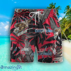 Washington Capitals Set Hawaiian Shirt And Shorts Combo Retro Style For Fans Product Photo 3