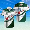 7 Up Logo Snoopy Pattern Tropical Button Down Hawaiian Shirt