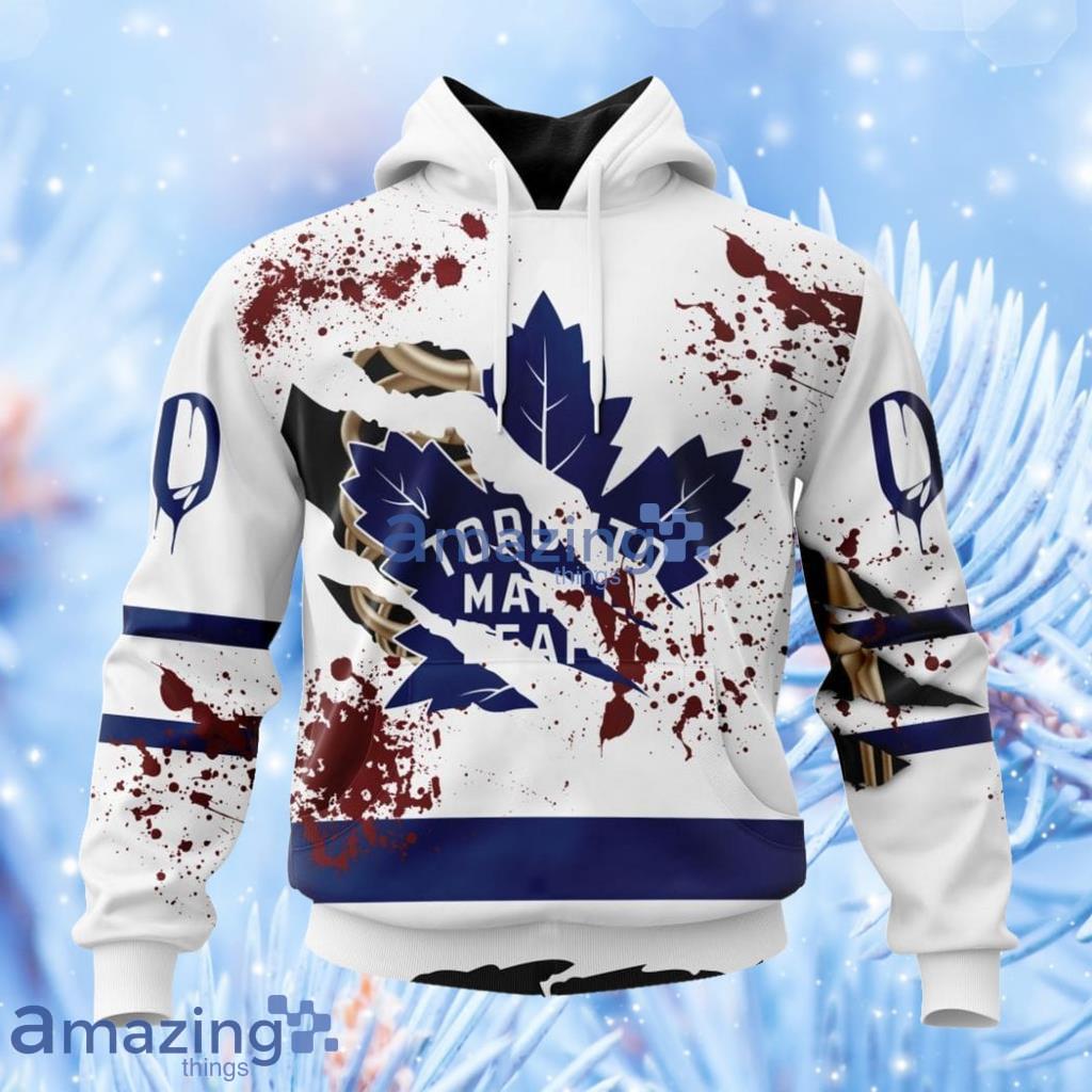 Nhl Toronto Maple Leafs Specialized Design Jersey With Your Ribs For Halloween Hoodie 3D All Over Print Attract Gift For Men And Women Product Photo 1