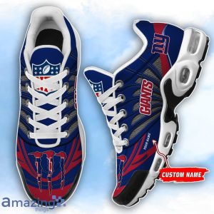 New York Giants NFL Custom Name TN Sport Shoes Air Glide Runners For Fans Product Photo 1
