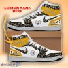 Pittsburgh Steelers Custom Name Air Jordan High Top Trendy Style For Fans