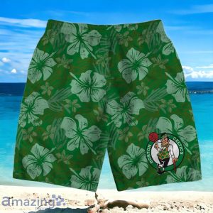 Boston Celtics Team Logo Pattern Retro Hawaiian Shirt And Short Product Photo 4