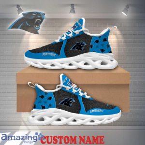 Carolina Panthers Max Soul Shoes Logo Pattern Custom Name Best Gift For NFL Fans Product Photo 1