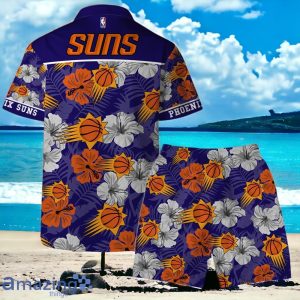 Phoenix Suns NBA Team Logo Hawaiian Shirt And Short Vintage Pattern Product Photo 2