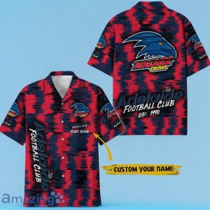 Adelaide Crows AFL Hawaiian Shirt Special Design Custom Name Product Photo 1