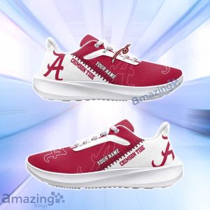 Alabama Crimson Tide NCAA Trending Air Mesh Running Shoes Custom Name For Fans Product Photo 2