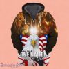 America Flag Eagle Lion And Crucifix Brown 3D Hoodie Impressive Gift For Men And Women