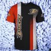 Anaheim Ducks 3D T Shirt Special Gift For Men And Women Striped Sleeve