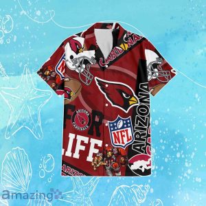 Arizona Cardinals NFL Combo Hawaiian Shirt & Short Trending Gift For Fans Product Photo 2