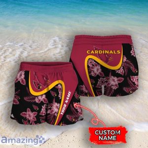 Arizona Cardinals NFL Floral Hawaiian Shirt And Shorts Custom Name Casual Comfort Combo For Fans Product Photo 4
