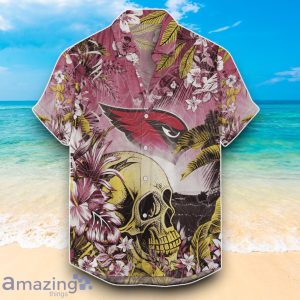 Arizona Cardinals NFL Hawaiian Shirt Hibiscus And Skull Summer Gift Product Photo 1
