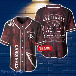 Arizona Cardinals NFL Jersey Baseball Shirt Exclusive Custom Number & Name Gift For Fans Product Photo 1