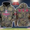 Arizona Wildcats 3D Printing Army Camo Pattern Unisex Hoodies Custom Name For Fans