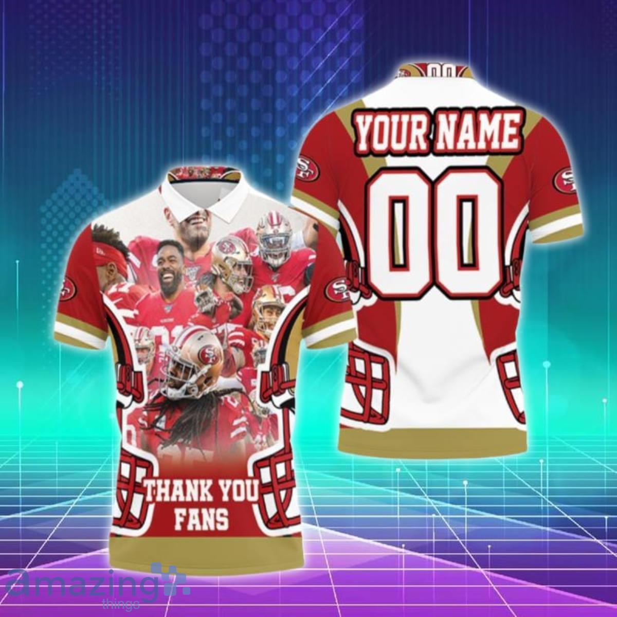 Art San Francisco 49ers Champions Custom Name & Number Polo Shirts Special Gift For Men And Women image Art San Francisco 49ers Champions Custom Name & Number Polo Shirts Special Gift For Men And Women Product Photo 1