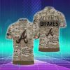 Atlanta Braves Camouflage Veteran Polo Shirts Special Gift For Men And Women