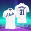 Atlanta Braves Greg Maddux Mesh Wordmark Polo Shirts Special Gift For Men And Women