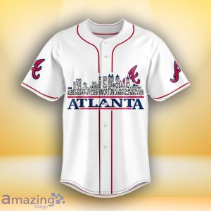 Atlanta Braves MLB Custom Number & Name Baseball Jersey For Fans Product Photo 2