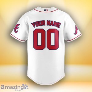 Atlanta Braves MLB Custom Number & Name Baseball Jersey For Fans Product Photo 3